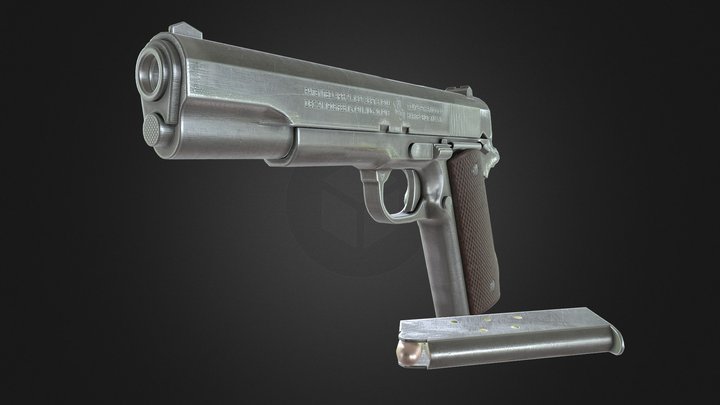 M1911a1 pistol 3D Model