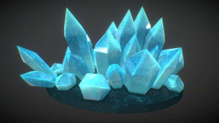 Crystal Clump 3D Model