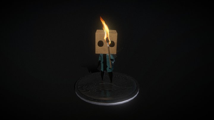 Jinn Low Poly Character 3D Model
