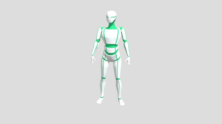 Lean Dance of grandpa 3D Model