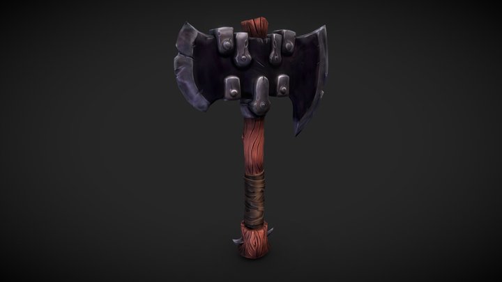 Battle Axe 3D Model