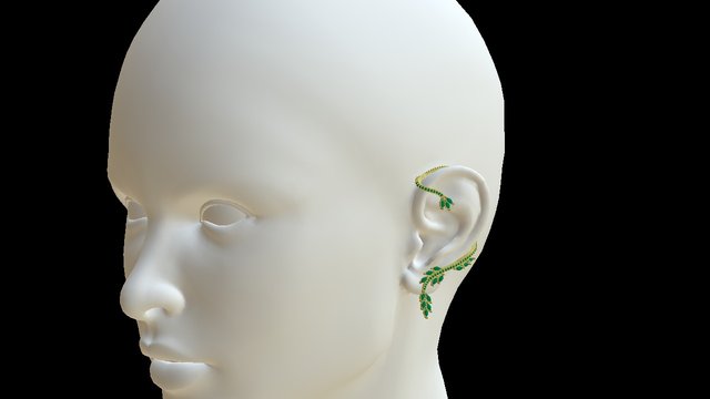 brinco organico 3D Model