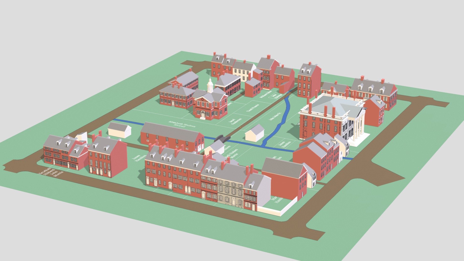 Carpenters Hall Block — Sketchfab embed 3D viewer