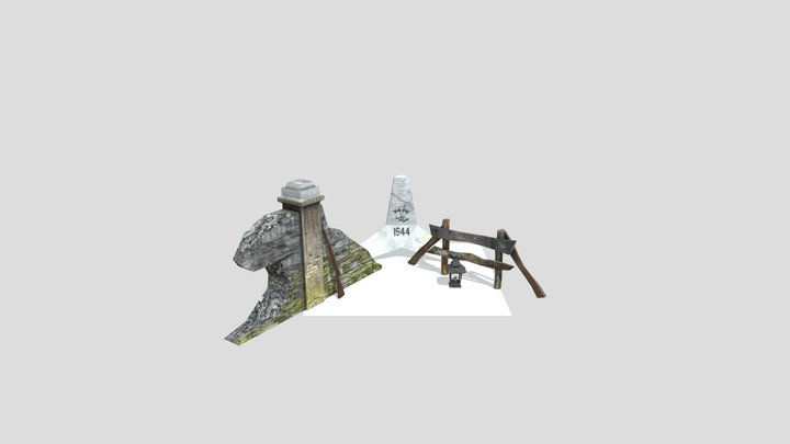 1DAE23 Wallraf Juul Prop Scene 3D Model