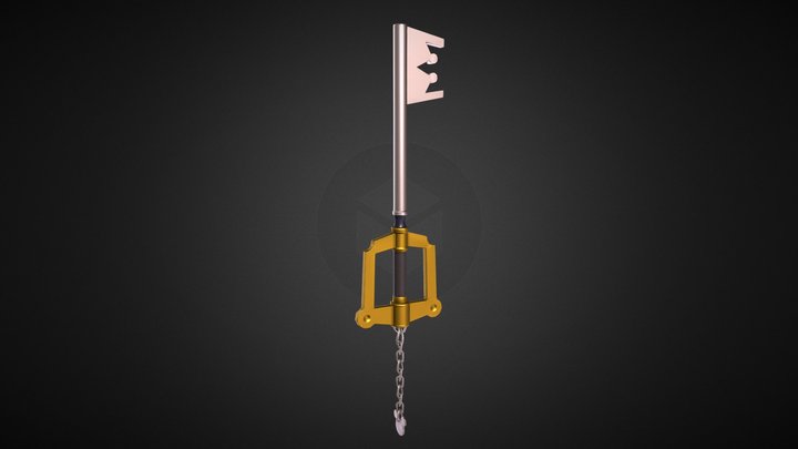 Keyblade : Kingdom Key 3D Model