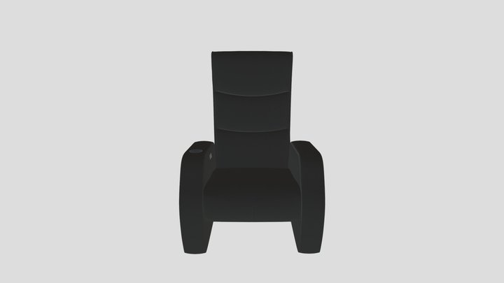 Vento Cinema Chair - Hermes Leather - Caffe 3D Model