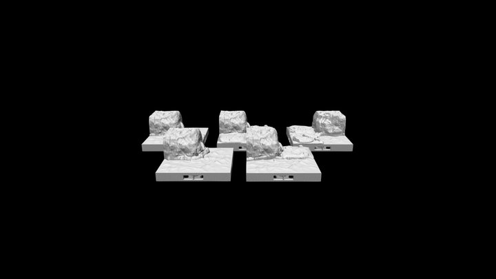 Elevated Wet Caverns 3D Model