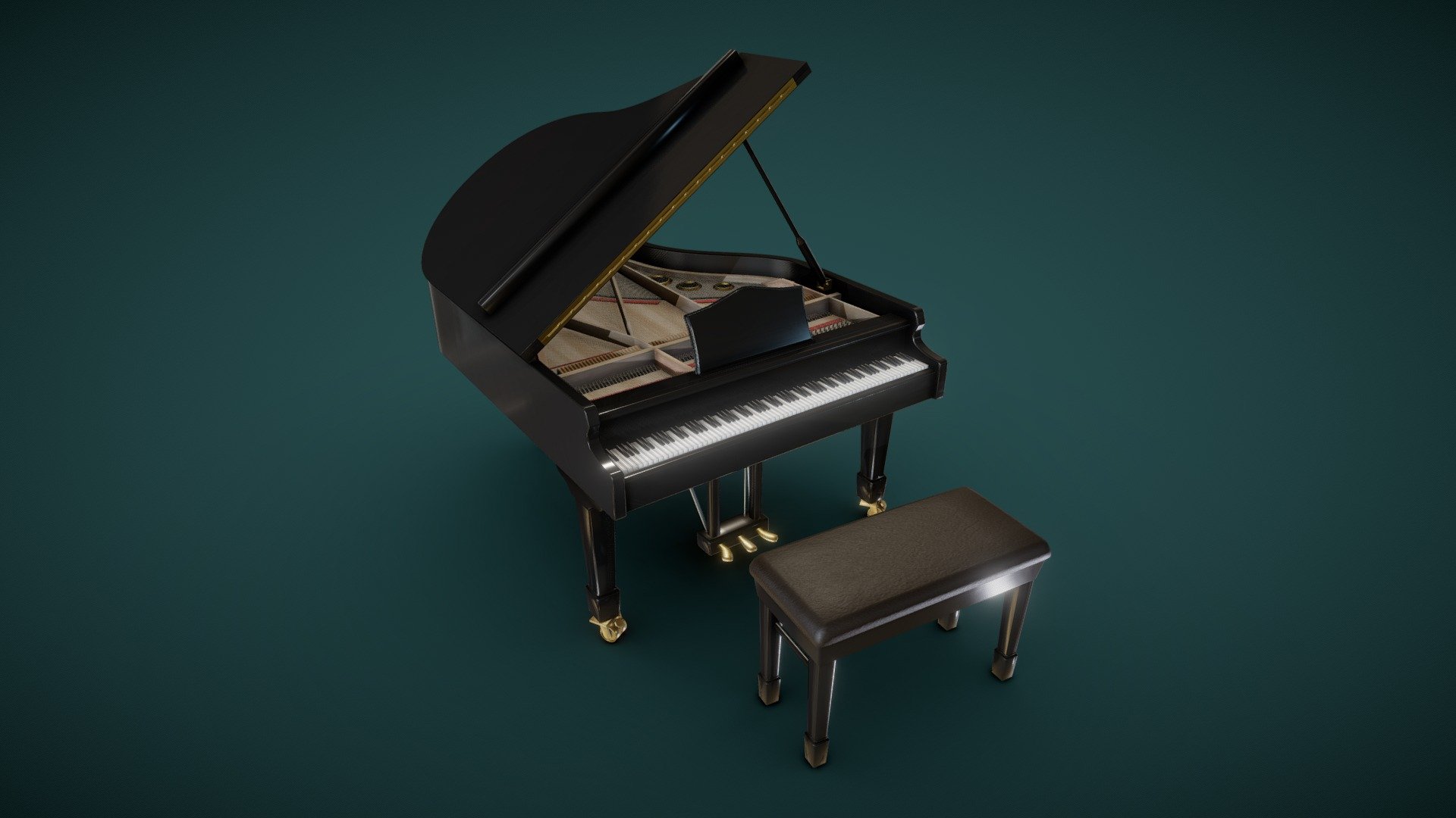 Grandpiano 3D models - Sketchfab