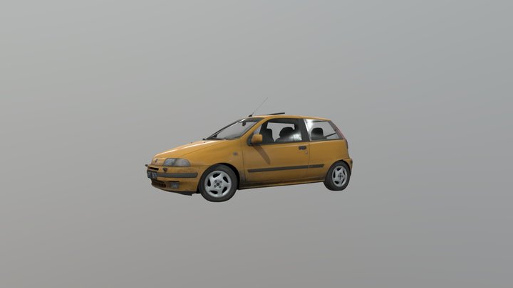 free_1995_fiat_punto_gt 3D Model