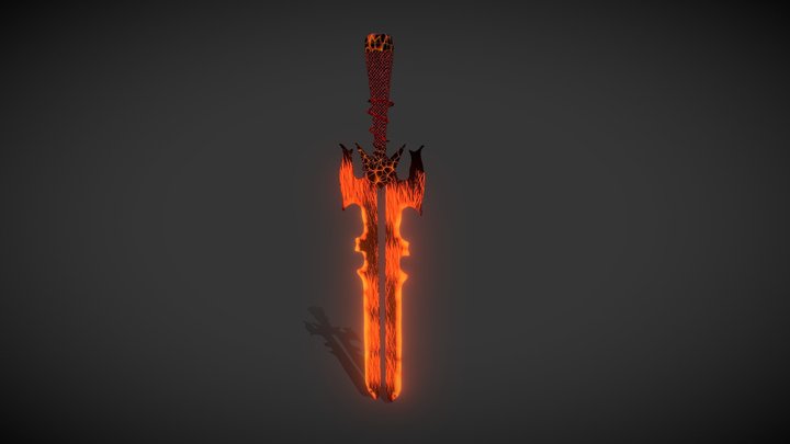 Magma sword 3D Model