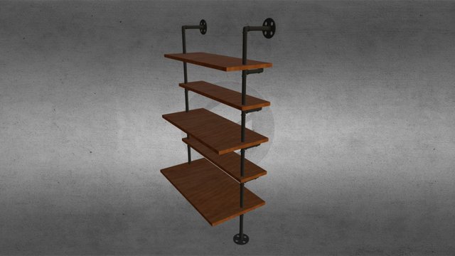 Bookshelf 3D Model