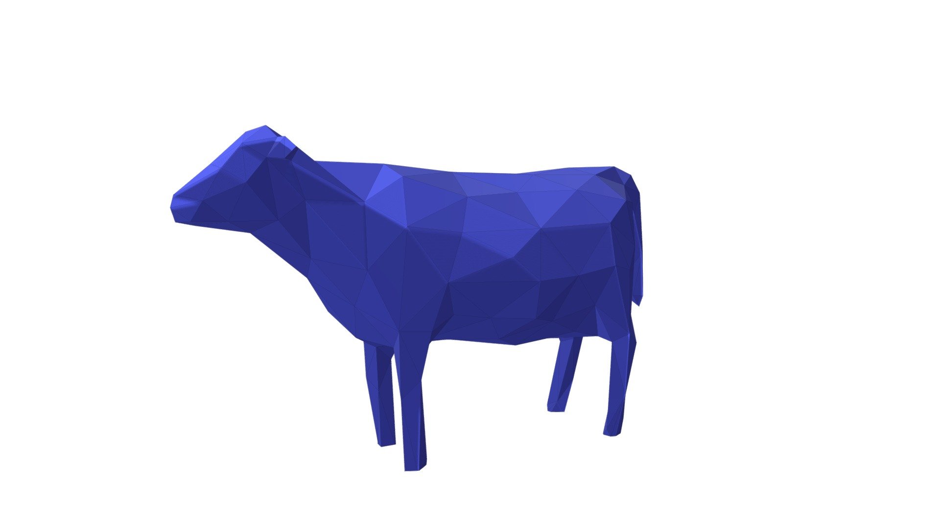 Low poly cow.