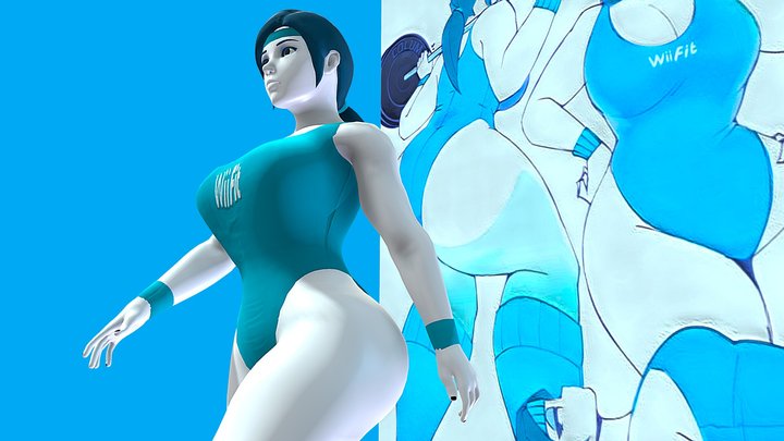 Wii Fit Trainer 3D Model