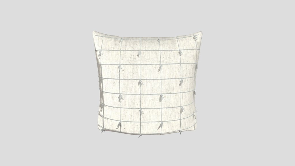 Beige Leather Cushion
