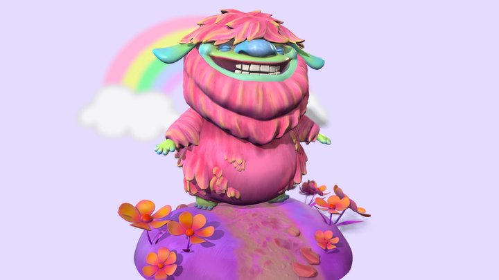 Happy Boi - Cute Creature 3D Model