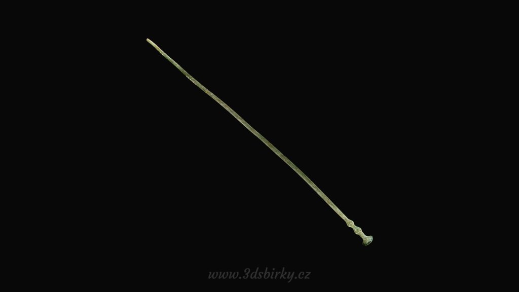 Bronze pin / Bronzová jehlice — Sketchfab embed 3D viewer