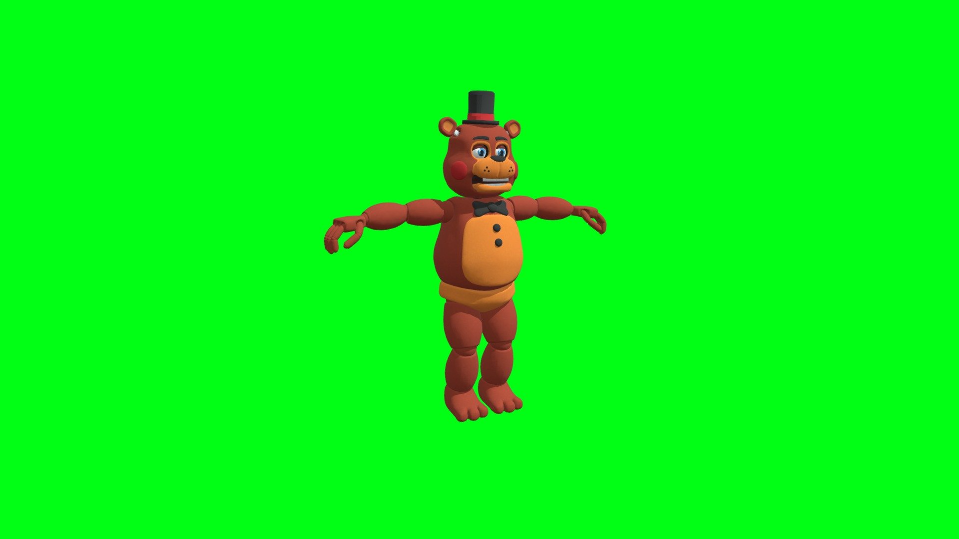 old freddy fnaf 2 3D model 3D printable