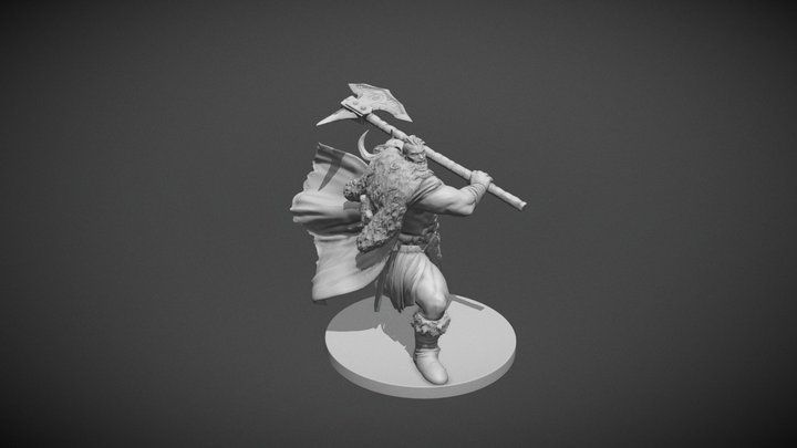 Vrhak - The Barbarian 3D Model