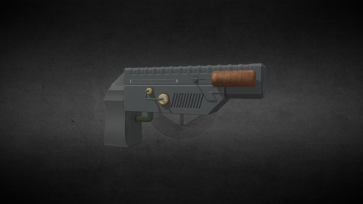 Sci-fi gun 3D Model