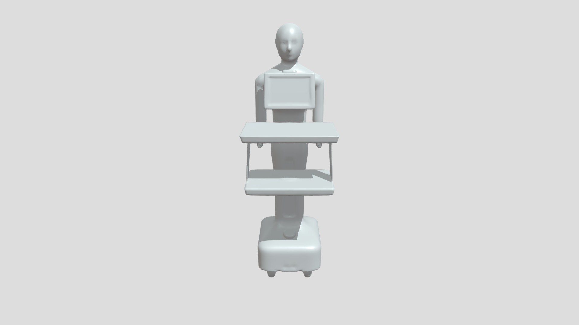 Humanoid service robot with screen - 3D model by parth_palse_ [b538f2a ...