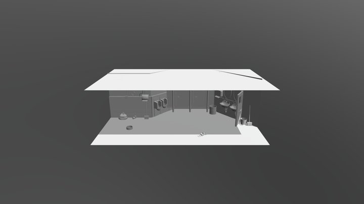 Bathroom Scene Final 3D Model