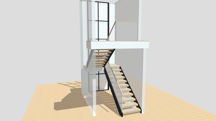 MNC 9 Wallace Attic Stair 3D Model