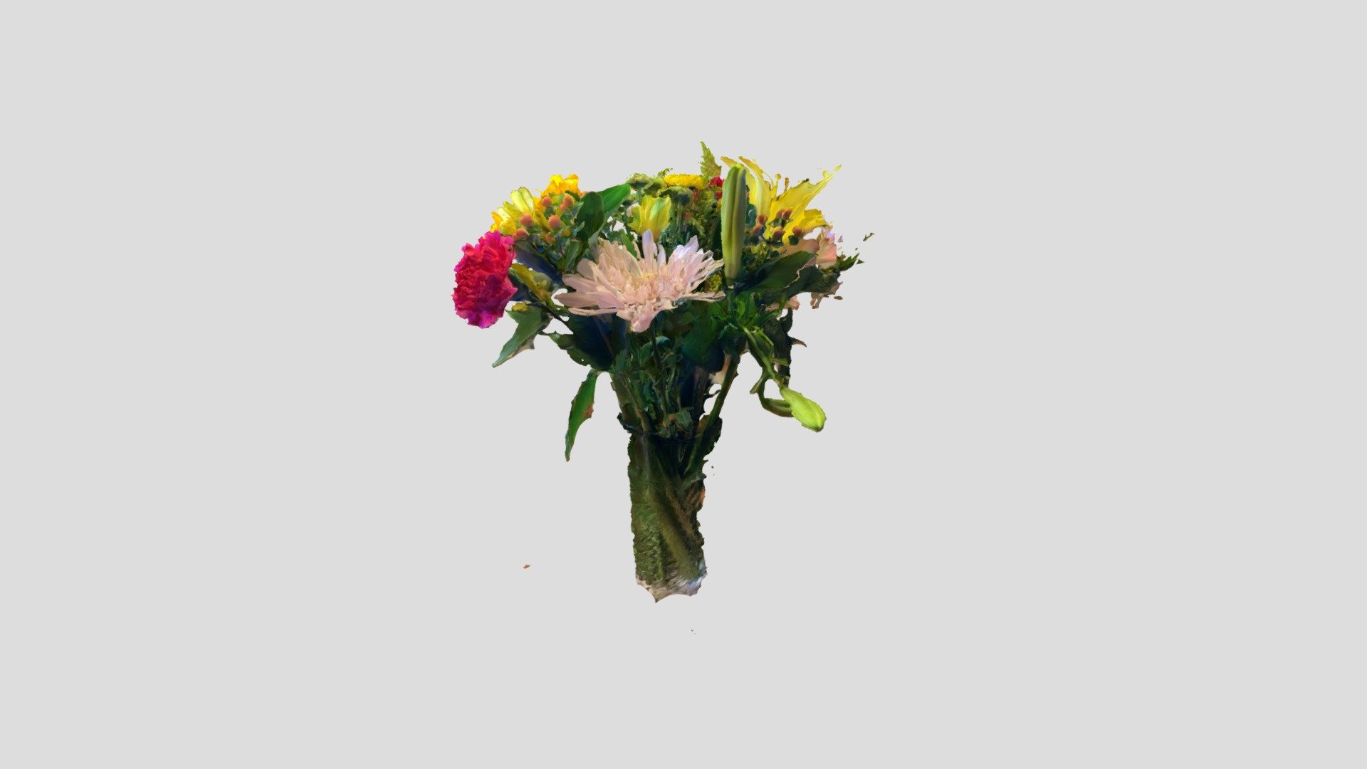 Bouquet of flowers — Sketchfab embed 3D viewer
