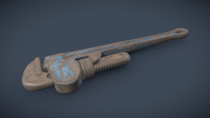 Old Record Leader 18 wrench 3D Model