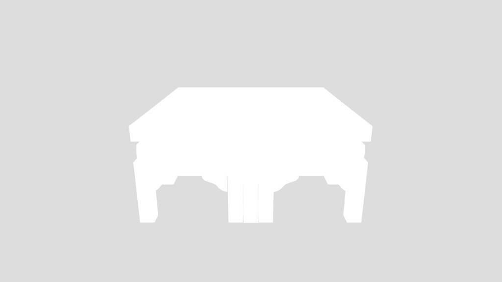 Cultural Coffee Table With Cusion Seats