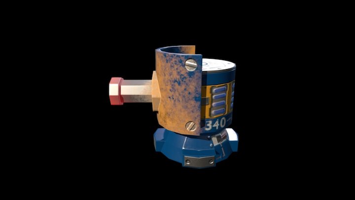 Common sentry gun 3D Model