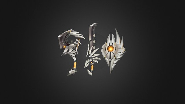 Sci-Fi Weapons 3D Model