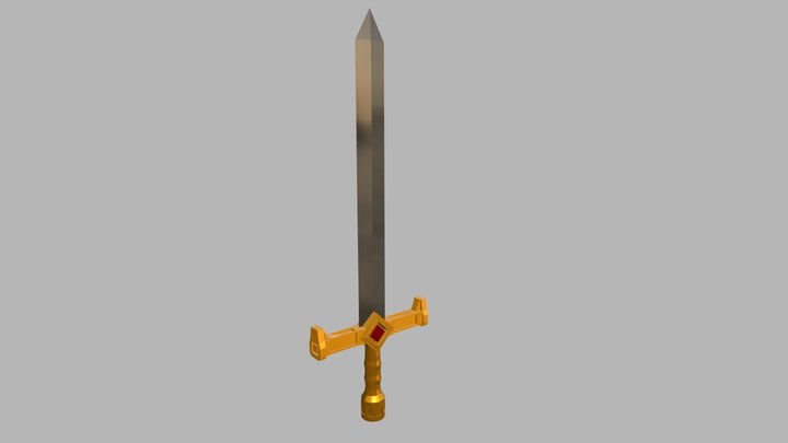 Magic Sword - Tibia 3D Model
