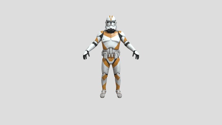 Star Wars Revenge Of The Sith 212th Clone 3D Model