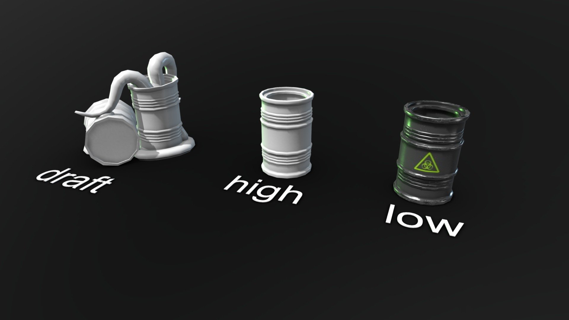 Draft / barrel 3D model by G99Factory (ViktorMishin) [b54434b