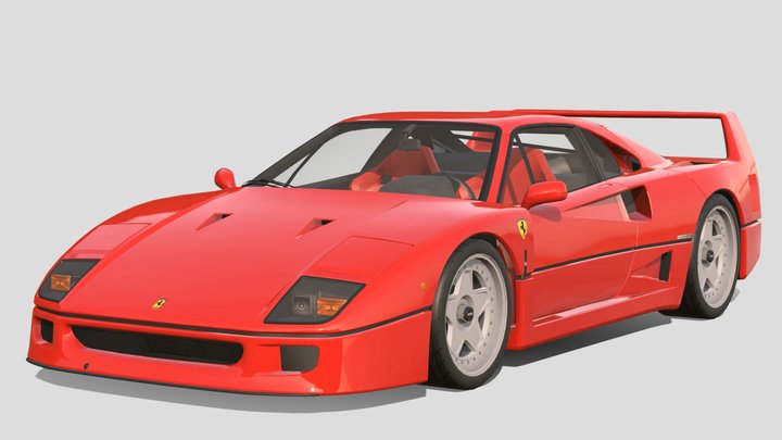 1987 Ferrari F40 – Modèle 3D gratuit STL