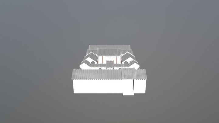 Traditional Chinese Building 3D Model