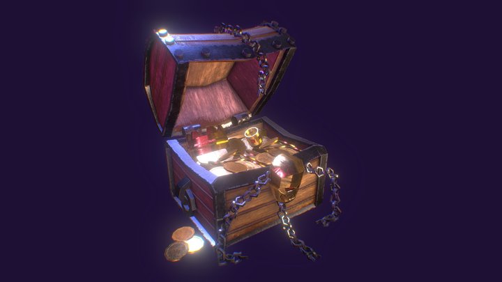 Pirate Chest 3D Model