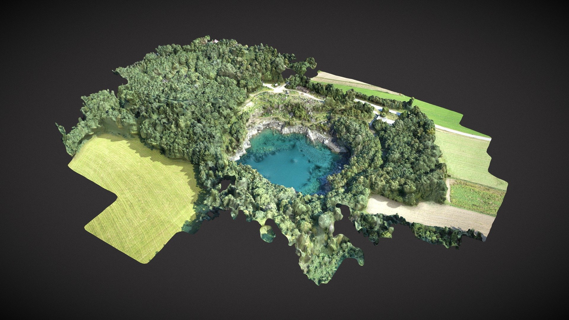 Drone Scan: Abandoned Granite Quarry