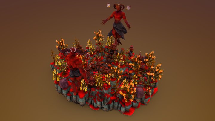 Trials | 470x390 | Demonic Dungeon 3D Model