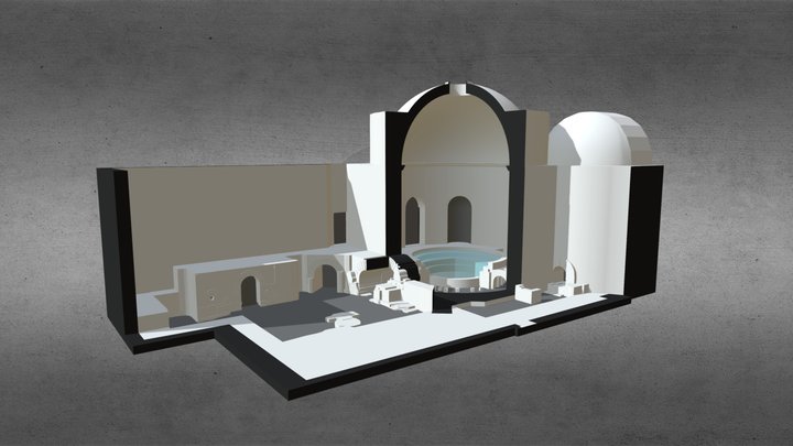 Laconicum e Praefurnium de Évora, Interpretação 3D Model