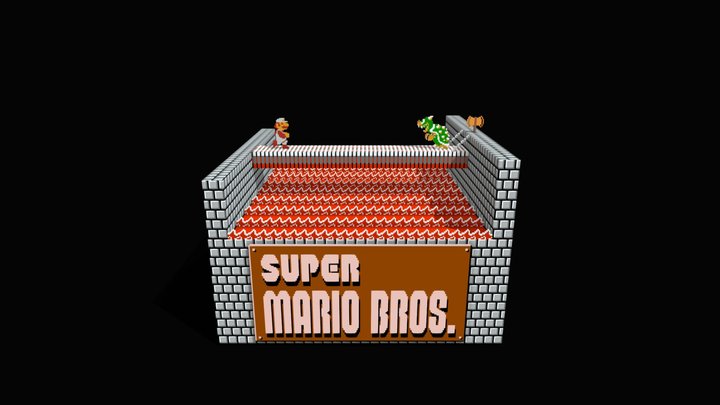 Diorama | Super Mario Bros. 3D Model