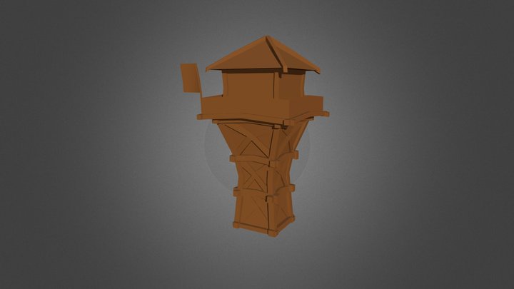 Viking watchtower 3D Model