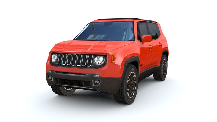 Jeep Renegade 2016 4X4 3D Model