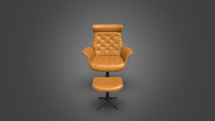 Arm chair obj 3D Model