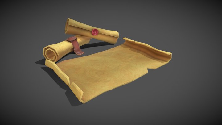 Scrolls 3D Model