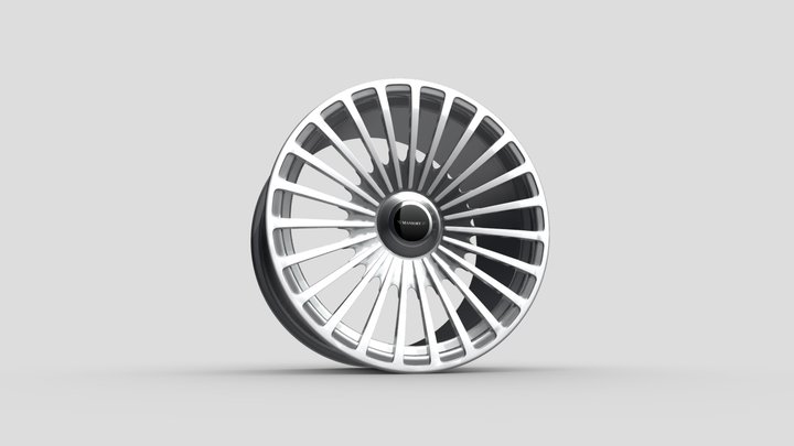 Mansory FS.23 – Detailed Wheel 3D Model 3D Model