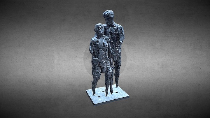 Two cold hearts. bronze 3D Model