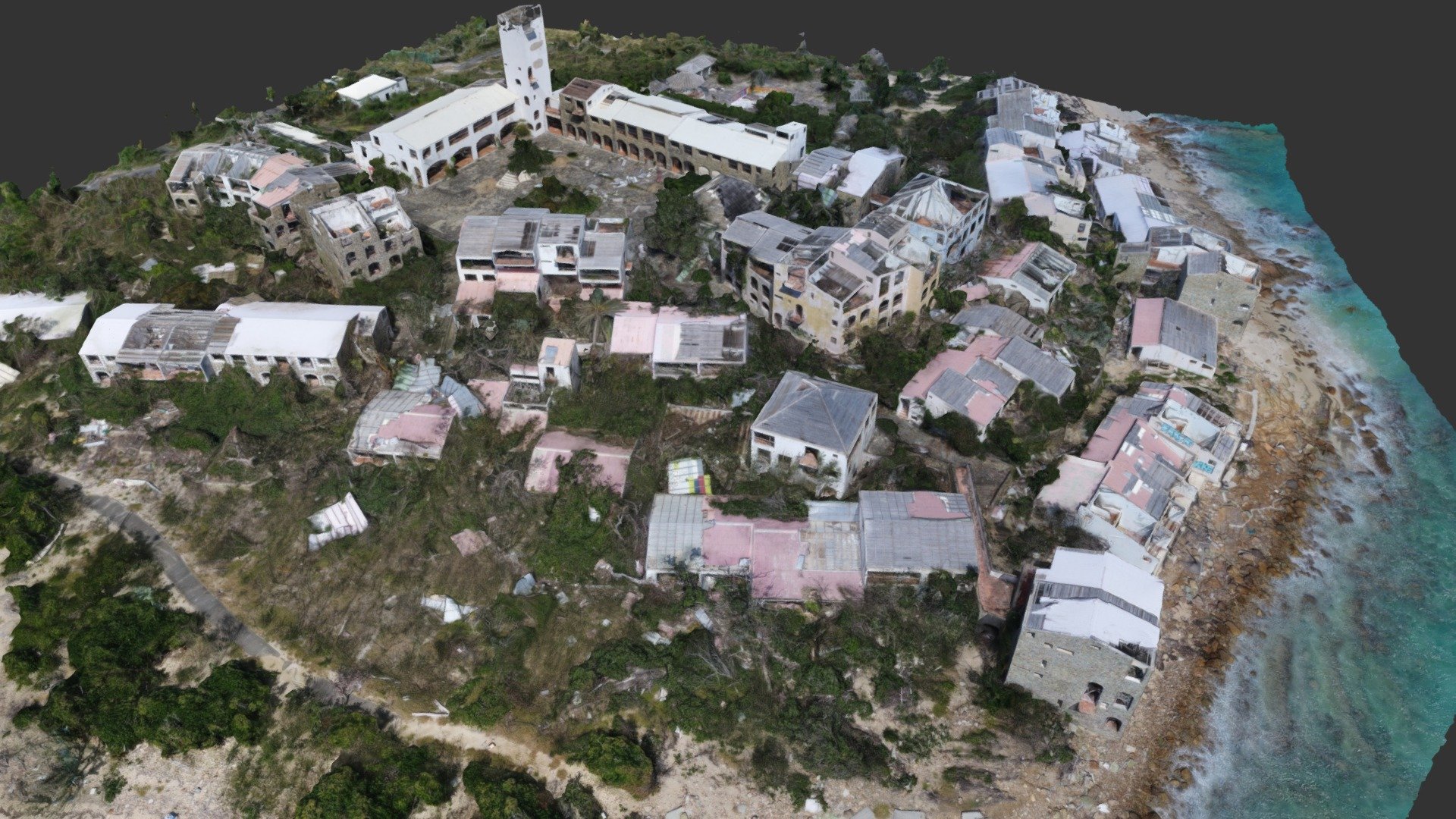 Abandoned hotel - Saint-Martin — Sketchfab embed 3D viewer