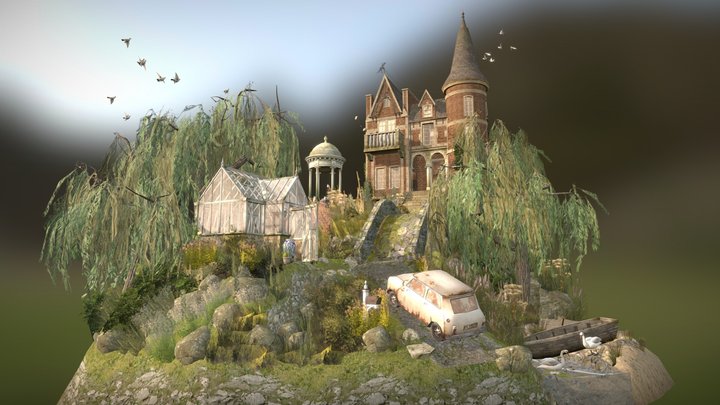 DAE Diorama - Grandma's House 3D Model