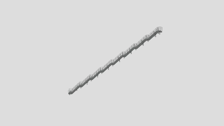 Projeto de Escada modular 29m 3D Model